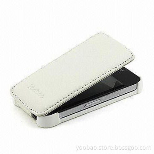 Slim Leather Case for Apple's iPhone 4, Lightweight, One-year Warranty